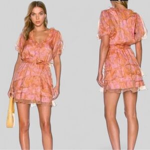 ✅Show Me Your Mumu Jennie Ann Dress – Flirty Flora Print, Small, New With Tags –